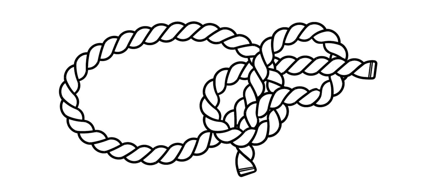 Palstek Schritt 7: Knoten festziehen